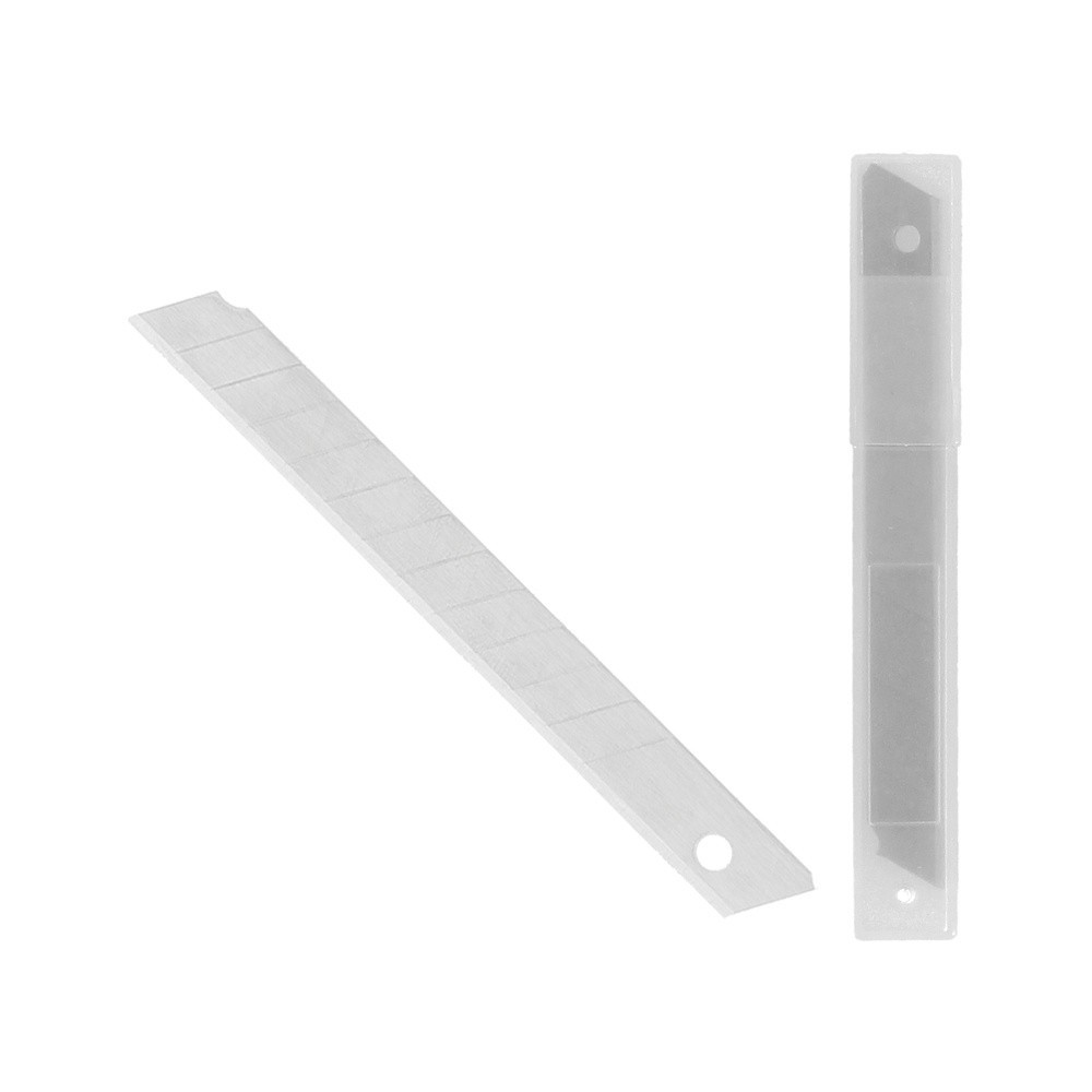 Hoja Cutter 9 mm, (Estuche 10 Piezas) Acero Sk5 al por Mayor | Almacén de Ferretería