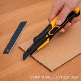 Hoja Cutter 18 mm, (Estuche 10 piezas) Acero SK5 Pavonada al por Mayor | Almacén de Ferretería