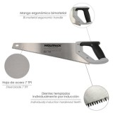 Serrucho Carpintero Bimaterial 400 mm, / 16" Acero SK5 Triple Afilado Sierra Carpintero, Serrucho Carpinteria, Sierra Costilla a