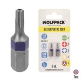 Puntas Destornillador Torx 15 Inviolable (2 Piezas), Acero S2 al Cromo Vanadio, Puntas Hexagonales, Destorpuntas, al por Mayor |
