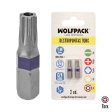 Puntas Destornillador Torx 30 Inviolable (2 Piezas), Acero S2 al Cromo Vanadio, Puntas Hexagonales, Destorpuntas, al por Mayor |