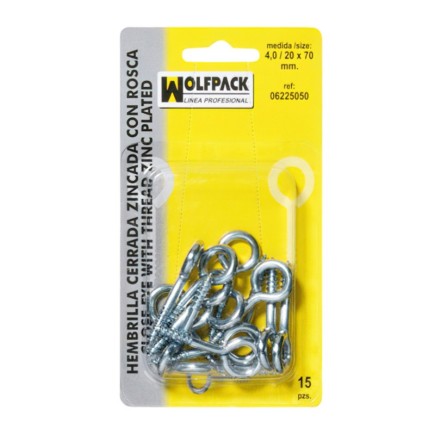 Hembrilla Cerrada 3,5 / 19 x 60 mm, (20 Piezas)