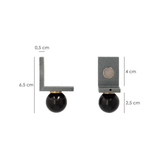 Juego Angulares Magneticos Para Reglas 40x40 mm, Nivel Pared, Nivelador Pared, al por Mayor | Almacén de Ferretería