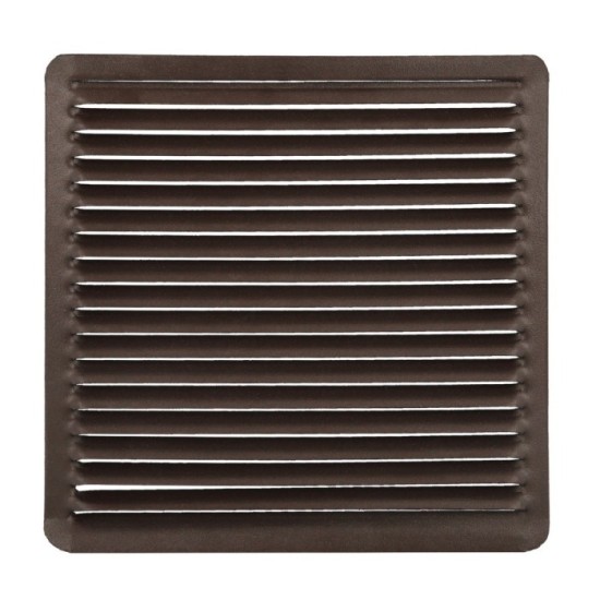 Rejilla Ventilación Empotrar  17x17 cm, Aluminio Marron al por Mayor | Almacén de Ferretería