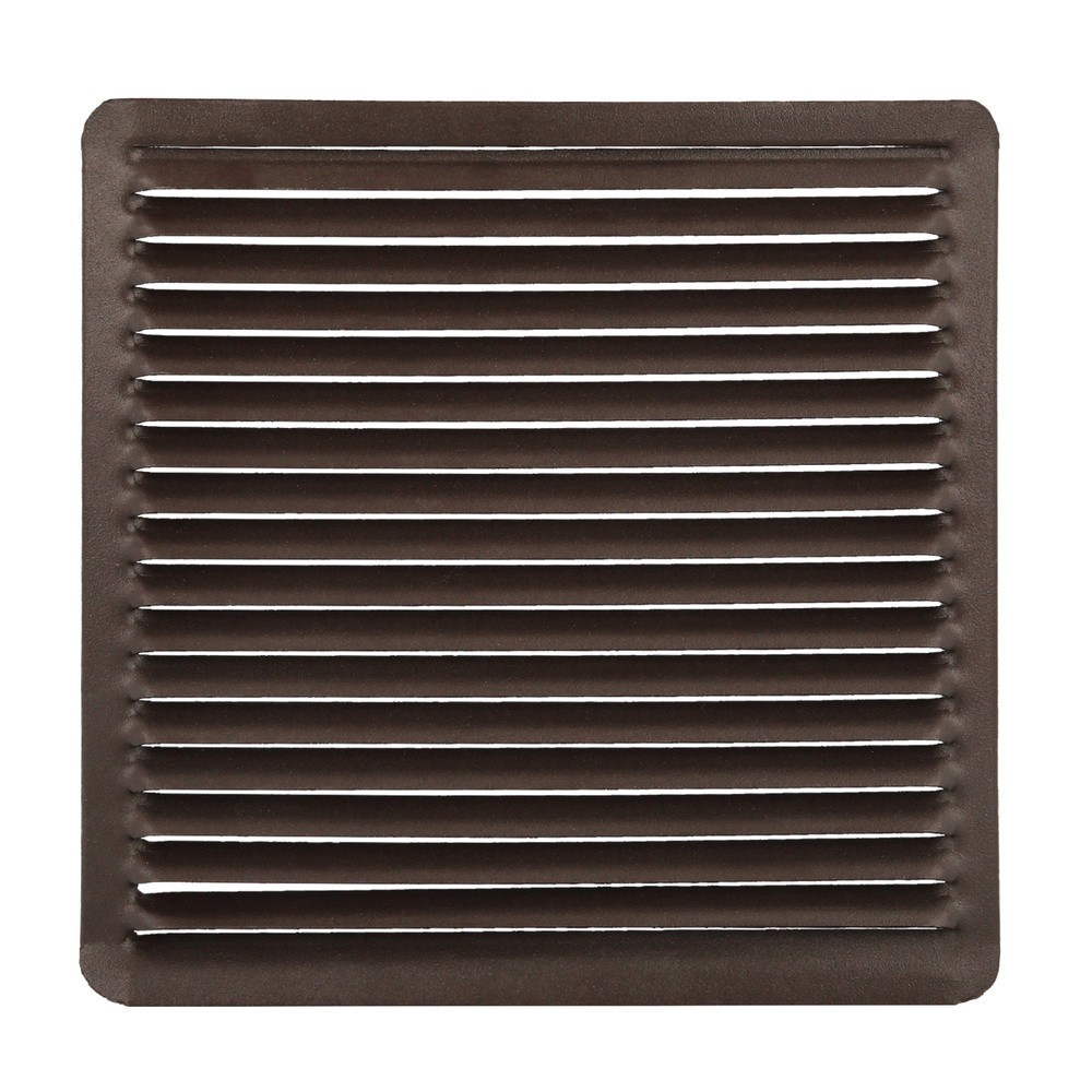 Rejilla Ventilación Empotrar  17x17 cm, Aluminio Marron al por Mayor | Almacén de Ferretería