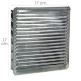 Rejilla Ventilacion Empotrar 17x17 cm, Aluminio al por Mayor | Almacén de Ferretería