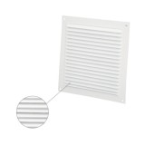 Rejilla Ventilación Aluminio Con Mosquitera Atornillable 175 x 175 mm, Color Blanco al por Mayor | Almacén de Ferretería