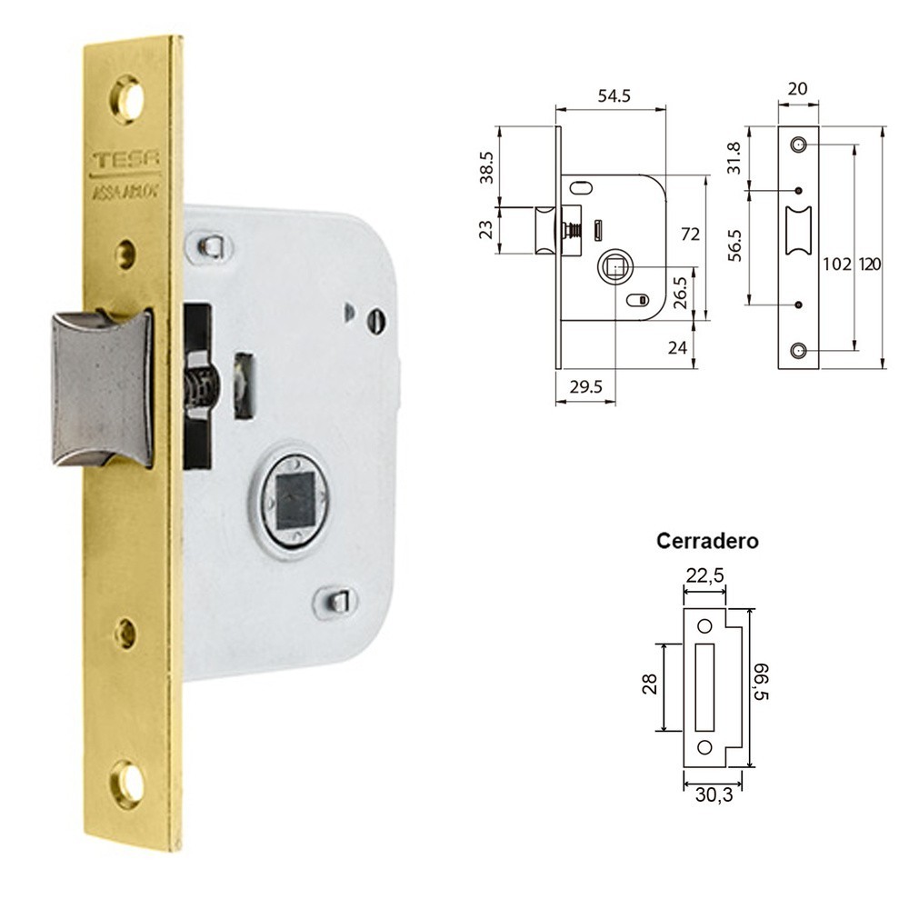 Cerradura Tesa 2005-HL/30 al por Mayor | Almacén de Ferretería