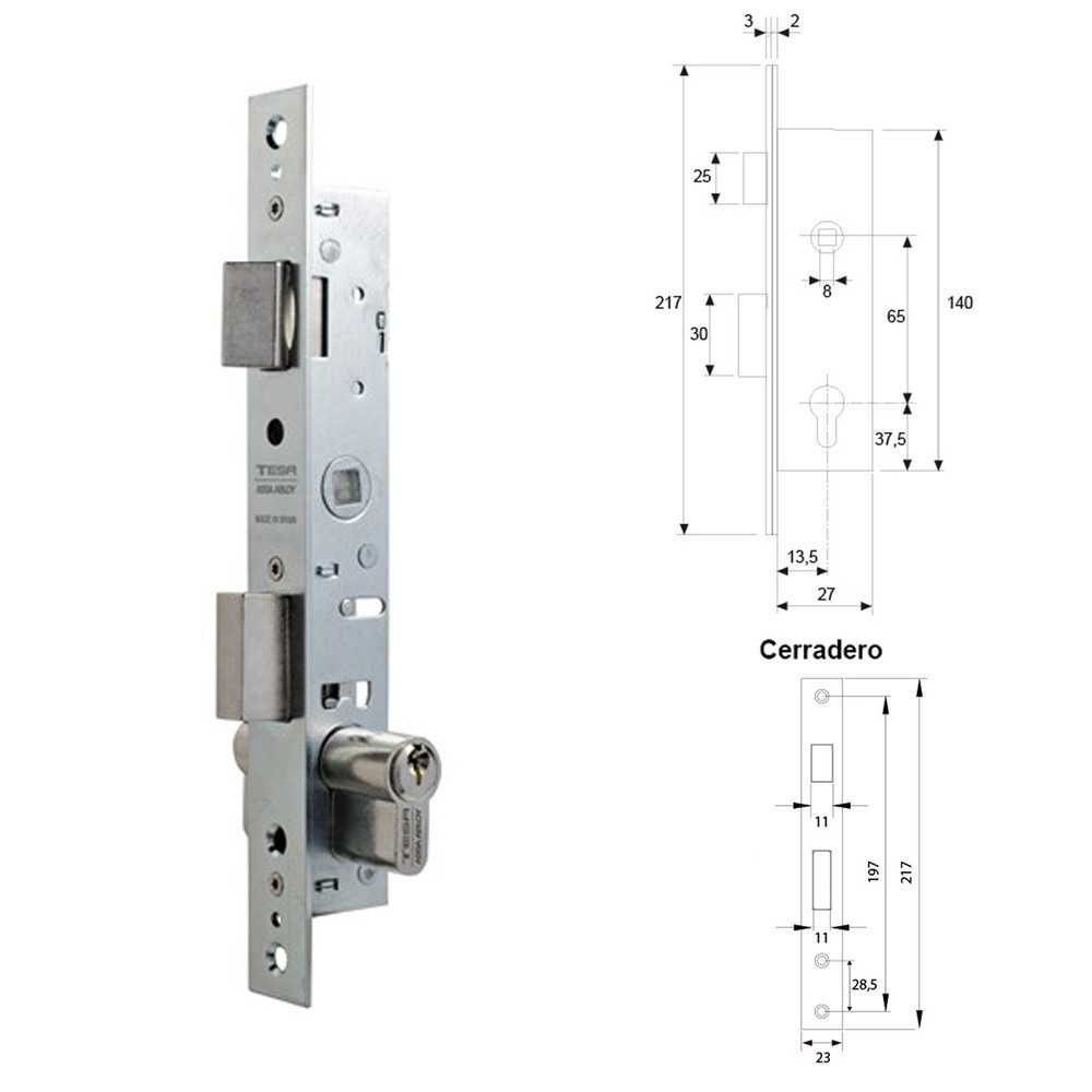 Cerradura Tesa 2200-hz/15 al por Mayor | Almacén de Ferretería