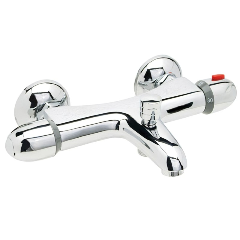 Monomando "Línea Flow" Baño y Ducha Termostático Con Cartucho ceramico Ø 40 mm,