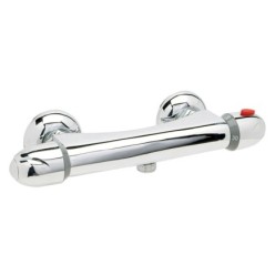 Monomando "Línea Flow" Ducha Termostático Con Cartucho Ceramico Ø 40 mm,