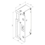Cerradura Eléctrica JIS 1123 Reversible Automatico Sobreponer Cerradura Vertical al por Mayor | Almacén de Ferretería