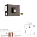 Cerradura Yale  125-a/hpr/ 8/ Izquierda al por Mayor | Almacén de Ferretería