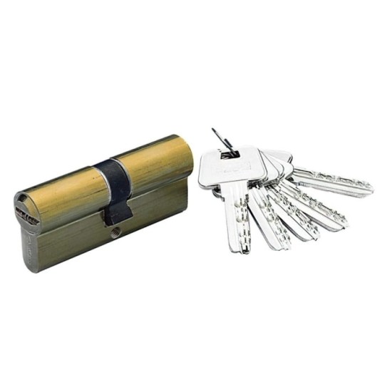 Cilindro Yale Seguridad YL-6 35x45/r15,0 Latonado al por Mayor | Almacén de Ferretería