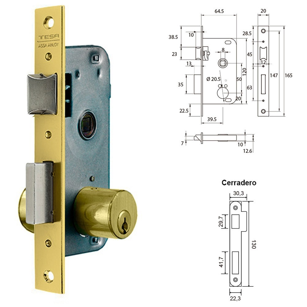 Cerradura Tesa 2000-hl/40 al por Mayor | Almacén de Ferretería