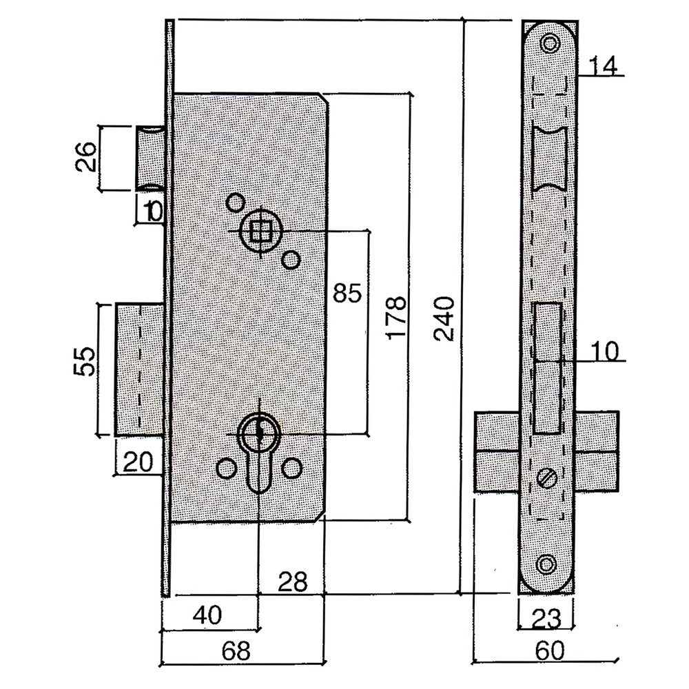 Cerradura Ucem 5255-hl/50 al por Mayor | Almacén de Ferretería