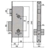 Cerradura Ucem 5255-hl/50 al por Mayor | Almacén de Ferretería
