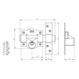 Cerrojo Fac  91-c/ 80-p al por Mayor | Almacén de Ferretería