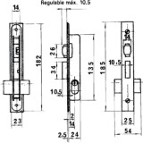 Cerradura Lince 5551 Aluminio   14 mm, al por Mayor | Almacén de Ferretería