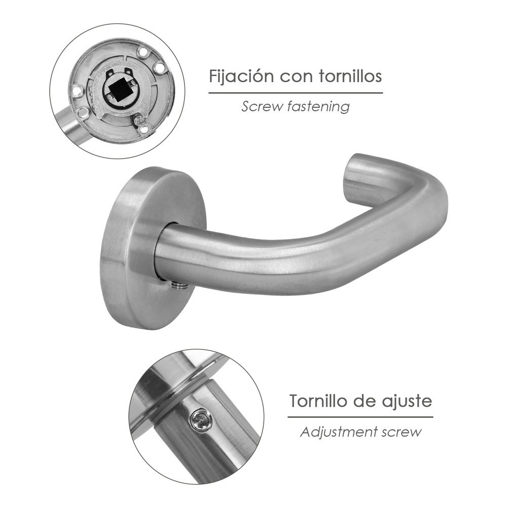 Juego Manillas Para Puertas "Rodano" al por Mayor | Almacén de Ferretería