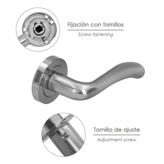 Juego Manillas Para Puertas "Nilo" al por Mayor | Almacén de Ferretería