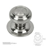 Pomo Puerta Seta Color Inox Oryx al por Mayor | Almacén de Ferretería