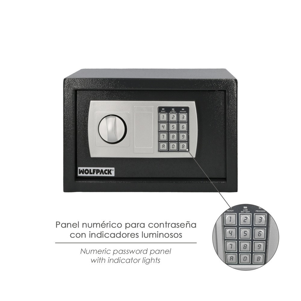 Caja Fuerte Sobreponer Electrica 31x20x20 cm, al por Mayor | Almacén de Ferretería