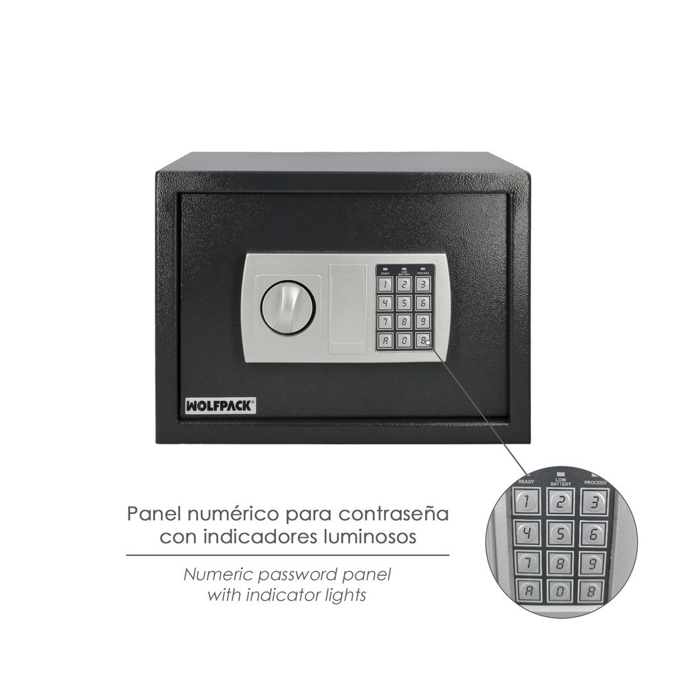 Caja Fuerte Sobreponer Electrica 35x25x25 cm, al por Mayor | Almacén de Ferretería