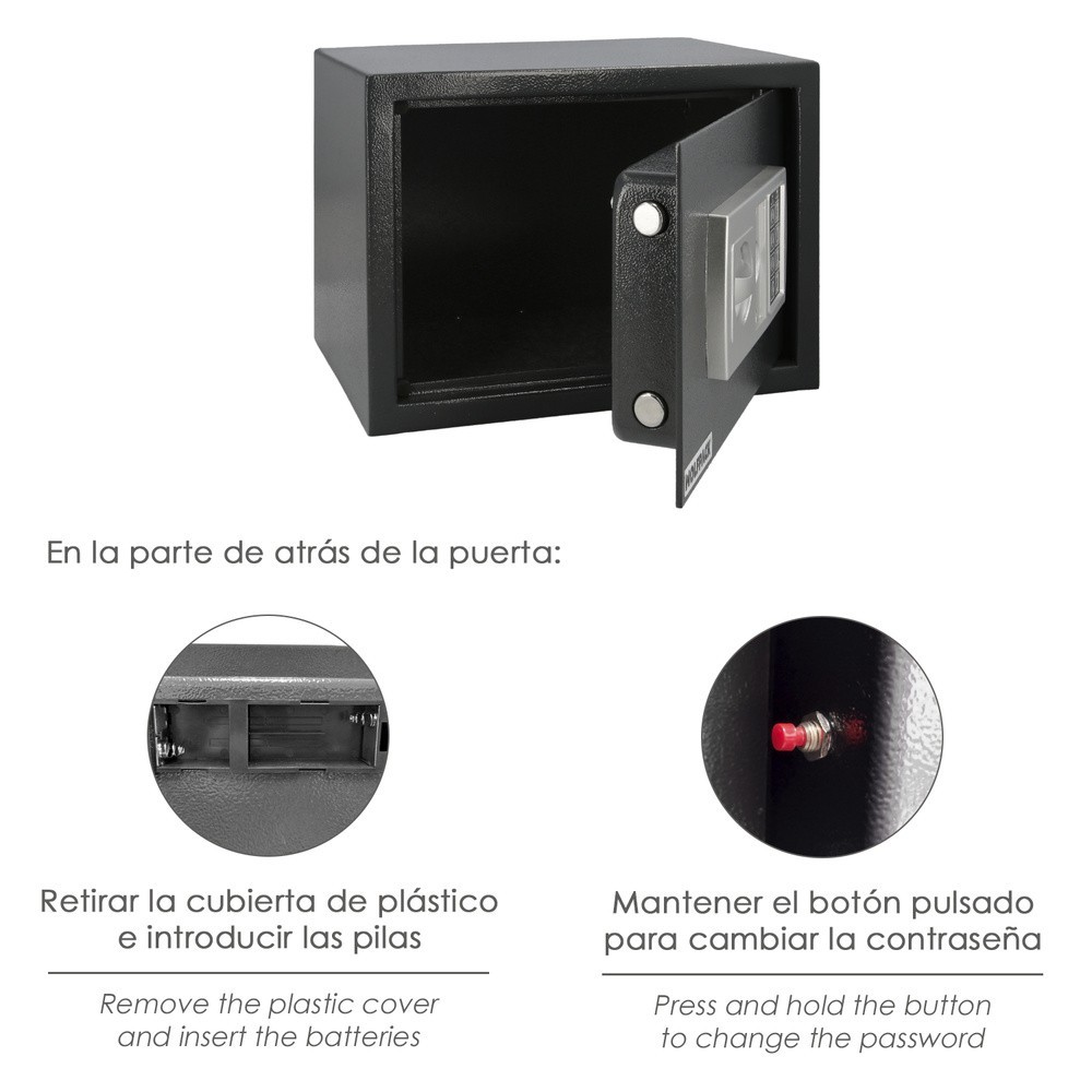 Caja Fuerte Sobreponer Electrica 35x25x25 cm, al por Mayor | Almacén de Ferretería