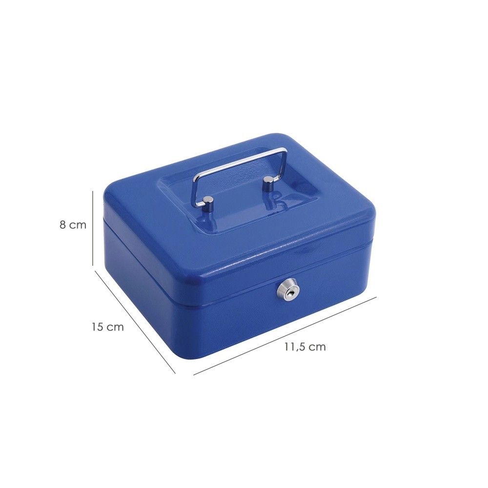 Caja Caudales Wolfpack  Pintada Nº 1   150x115 mm, Con Bandeja Interior al por Mayor | Almacén de Ferretería