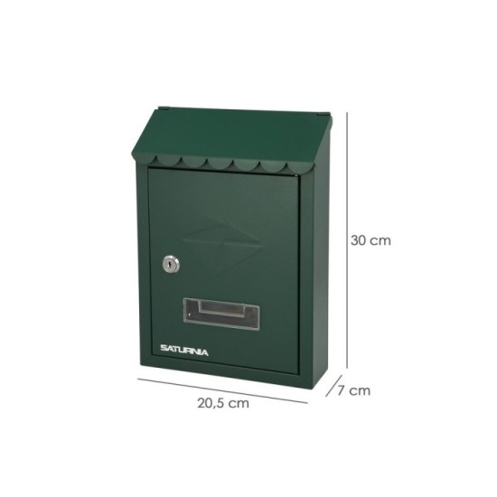Buzon Exterior 205 x 300 x 70 mm, Verde al por Mayor | Almacén de Ferretería