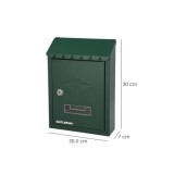 Buzon Exterior 205 x 300 x 70 mm, Verde al por Mayor | Almacén de Ferretería