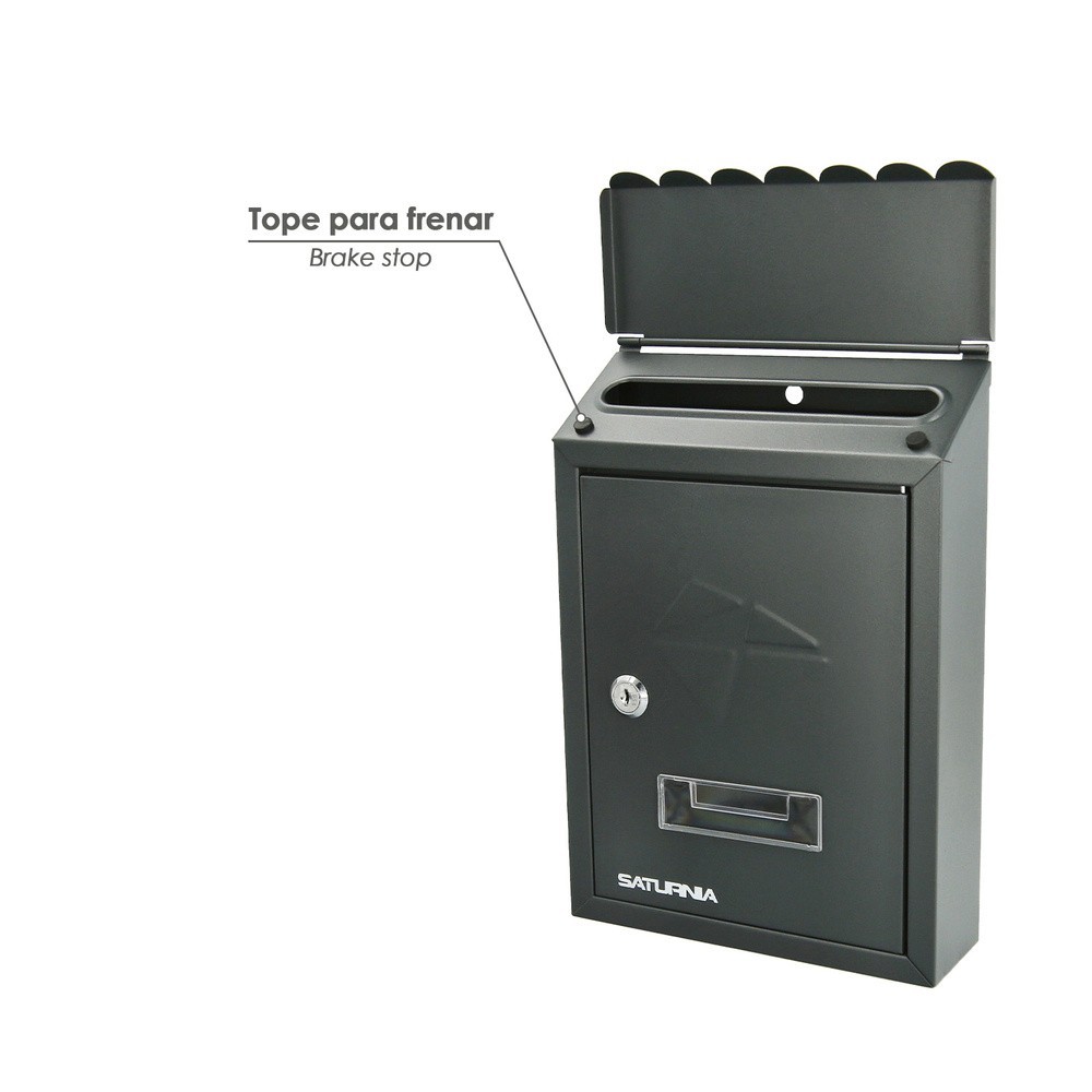Buzon Exterior 205 x 300 x 70 mm, Gris al por Mayor | Almacén de Ferretería