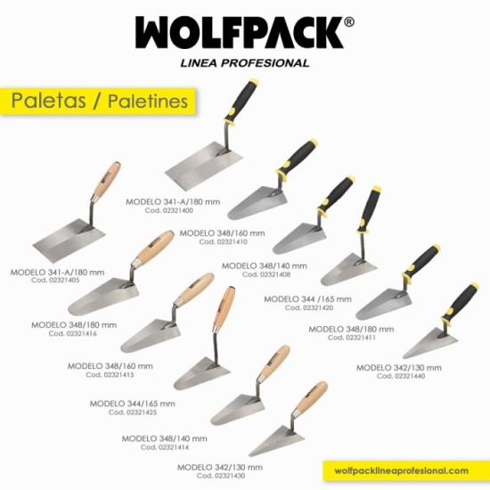 Paletin Wolfpack Gummy Grip 342 / 130 mm, al por Mayor | Almacén de Ferretería