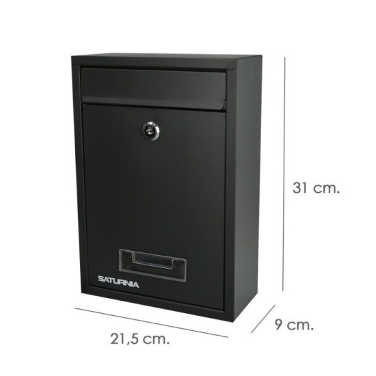 Buzon Square Gris Antracita 26 x 9 x 31 (Alt,) cm, al por Mayor | Almacén de Ferretería