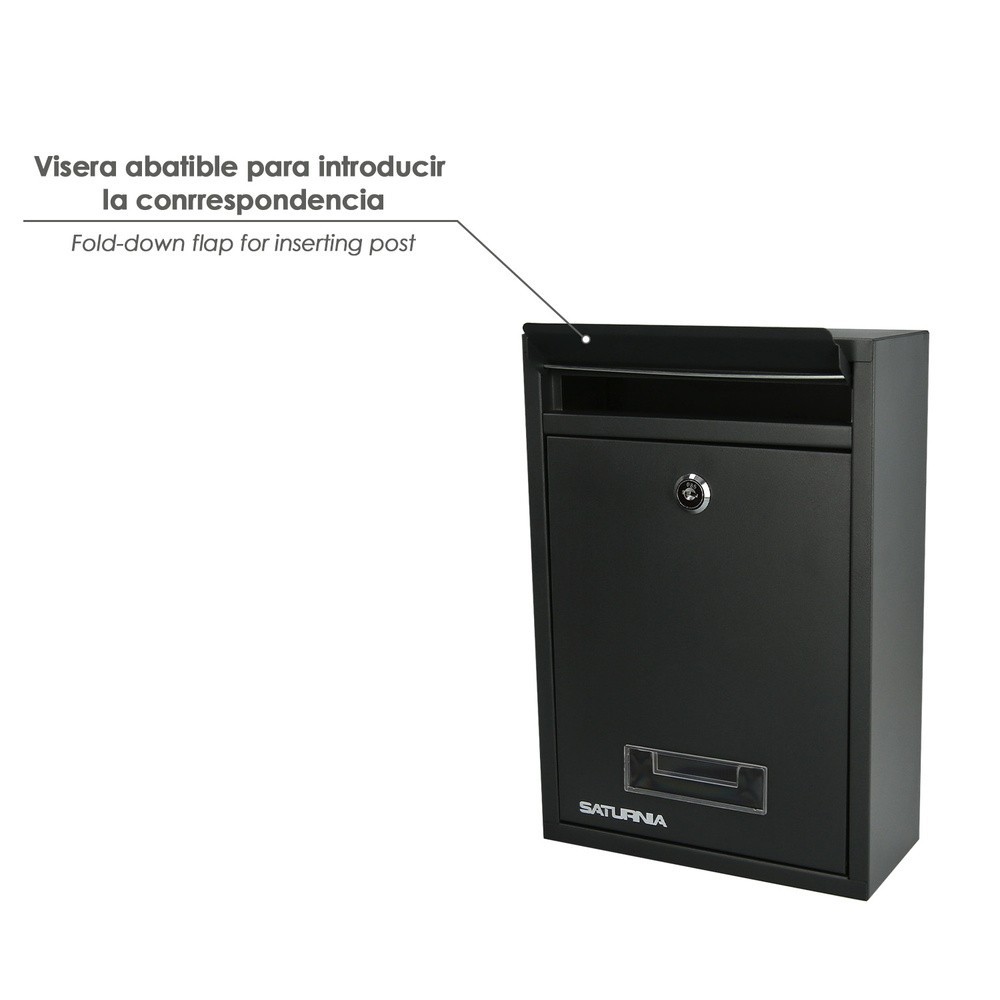 Buzon Square Gris Antracita 26 x 9 x 31 (Alt,) cm, al por Mayor | Almacén de Ferretería