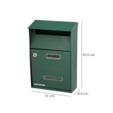 Buzon Exterior Country Verde 215 x 320 x 105 mm, al por Mayor | Almacén de Ferretería