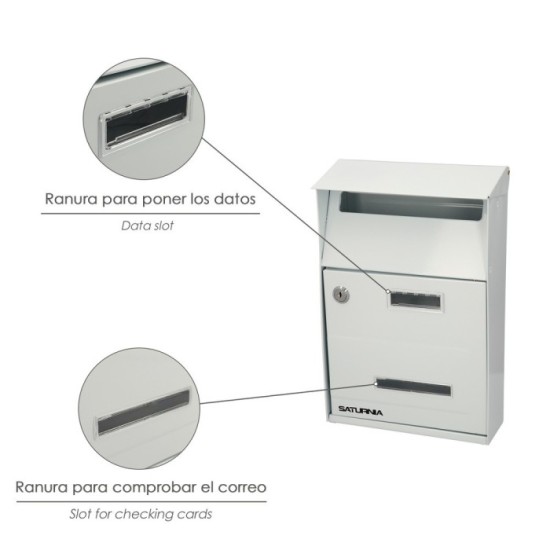 Buzon Exterior Country Blanco 215 x 320 x 105 mm, al por Mayor | Almacén de Ferretería