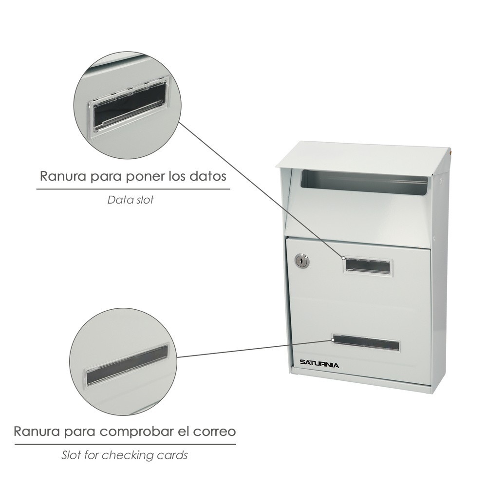 Buzon Exterior Country Blanco 215 x 320 x 105 mm, al por Mayor | Almacén de Ferretería