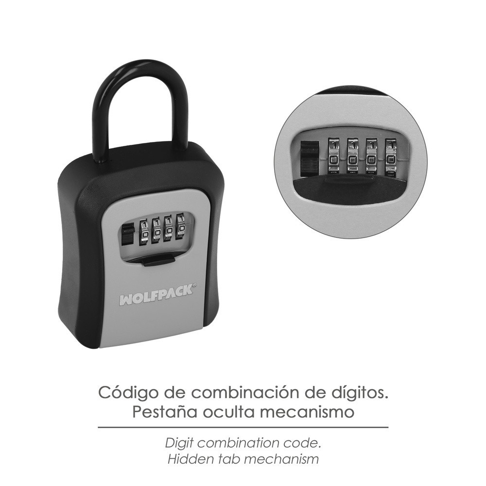 Caja Seguridad Llaves Con Arco 175x95x40 Mm, 4 Digitos, Caja Llaves, Caja Llaves Calle, Caja De Llaves Pared, Caja Llaves Codigo