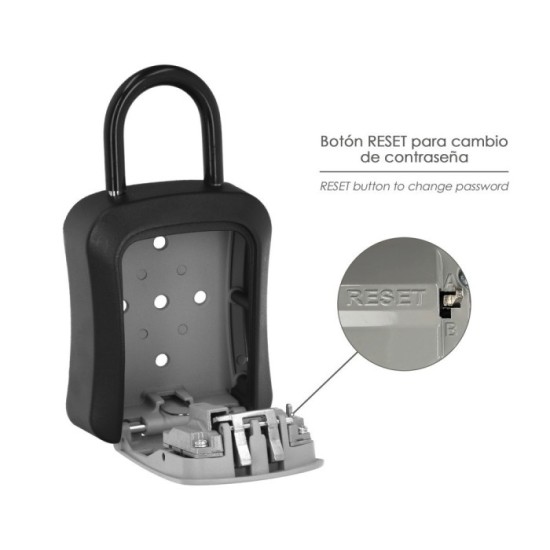 Caja Seguridad Llaves Con Arco 175x95x40 Mm, 4 Digitos, Caja Llaves, Caja Llaves Calle, Caja De Llaves Pared, Caja Llaves Codigo