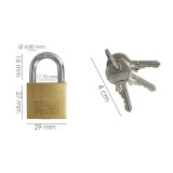 Candado Laton Arco Normal Llaves Iguales 30 mm, Nº1 al por Mayor | Almacén de Ferretería