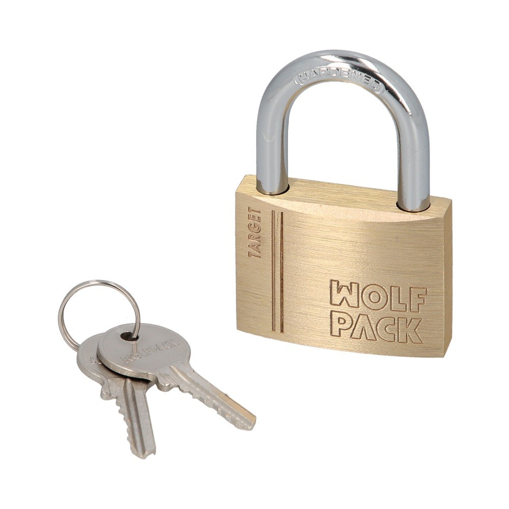 Candado Laton Arco Normal 60 mm, Serie Target, Arco Endurecido, Candado Maletas, Taquillas, Puertas al por Mayor | Almacén de Fe