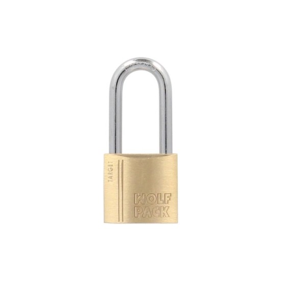 Candado Laton Arco Largo 25 mm, Arco Endurecido, Candado Maletas, Taquillas, Puertas al por Mayor | Almacén de Ferretería
