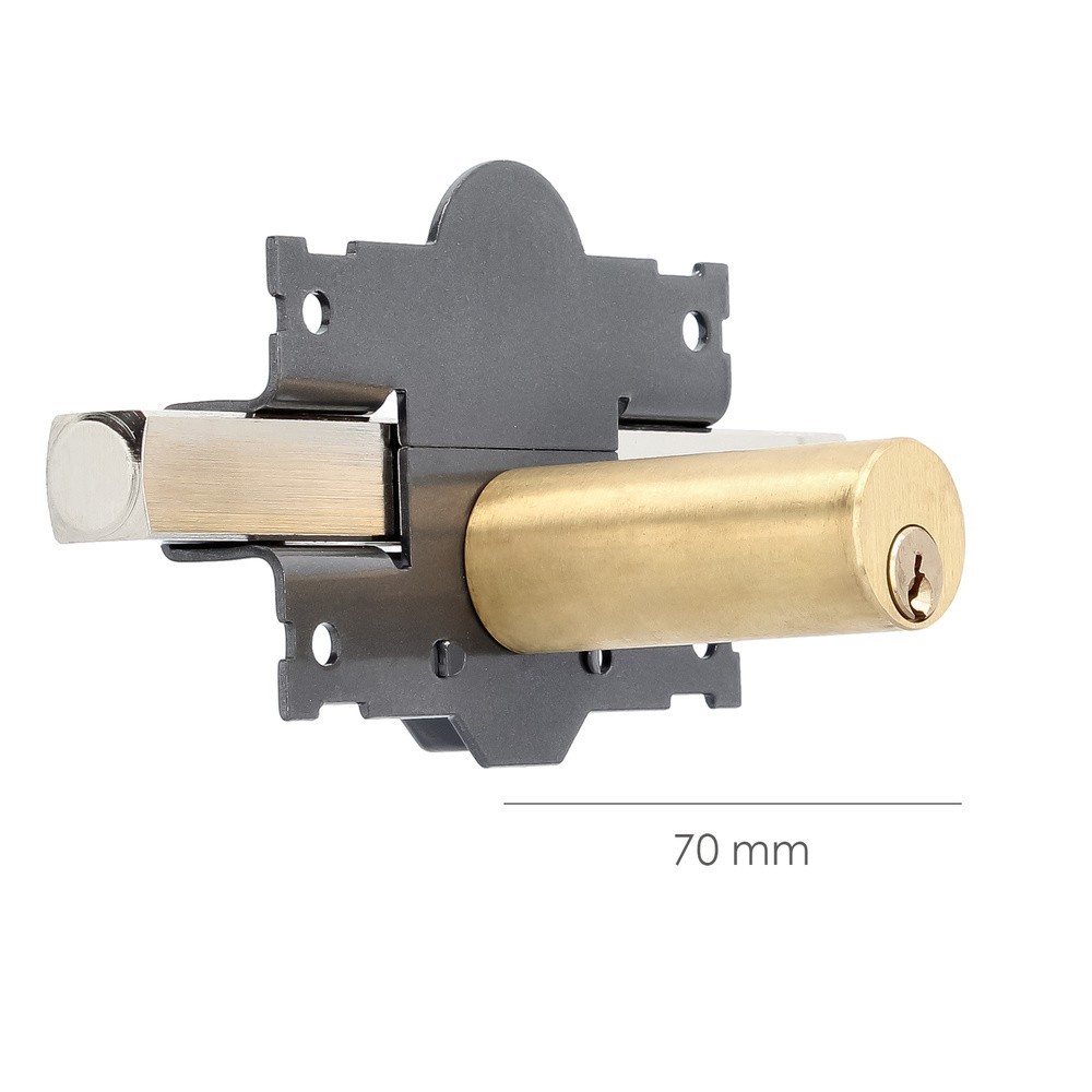 Cerrojo b-3 llave y pulsador pasador de 161mm cilindro redondo de 70mm al por Mayor | Almacén de Ferretería
