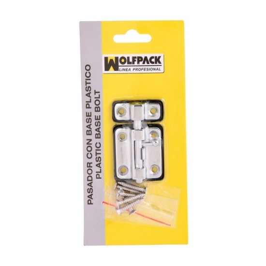Pasador Wolfpack Base Plátsico 35 mm, Cromado al por Mayor | Almacén de Ferretería