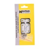 Pasador Wolfpack Base Plátsico 35 mm, Cromado al por Mayor | Almacén de Ferretería