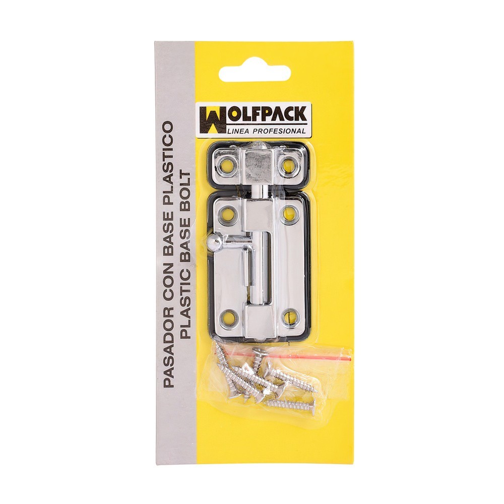 Pasador Wolfpack Base Plástico 50 mm, Cromado al por Mayor | Almacén de Ferretería