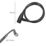 Cable Bicicleta Con Llave 12 mm, x 80 cm, al por Mayor | Almacén de Ferretería