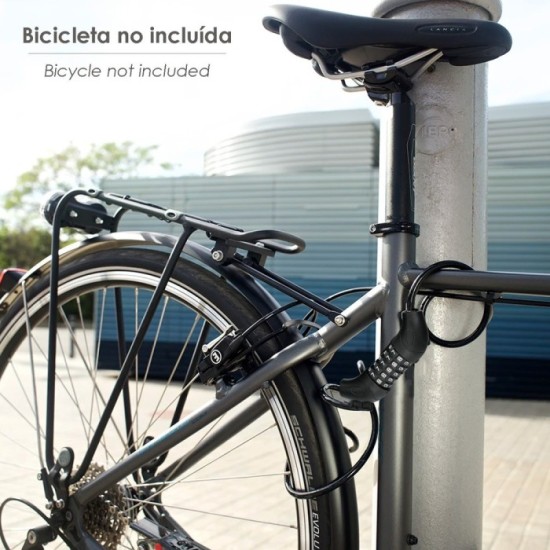 Cable Bicicleta Espiral Con Combinación, 12 mm, x 120 cm, al por Mayor | Almacén de Ferretería